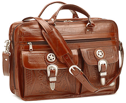 western leather luggage